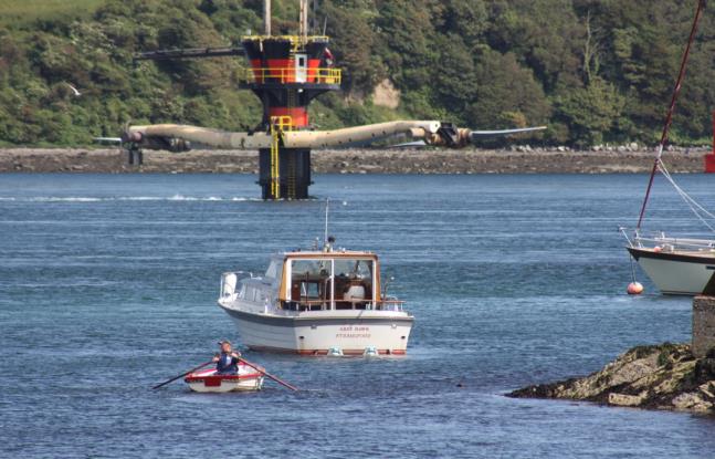 Figure 2. SeaGen installed at Strangford Lough