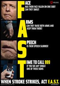 Poster from the Department of Health's national FAST campaign,launched in 2009 (EV g)