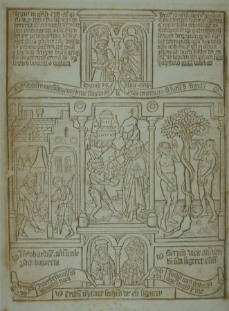 Figure 1. Biblia pauperum, from around 1460. Image courtesy of University of Glasgow.
