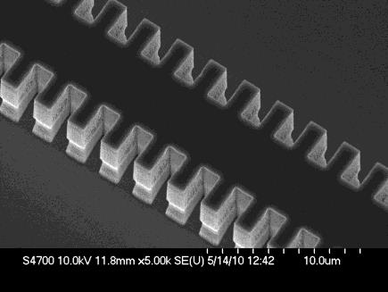 Figure 1. Lateral grating on the side wall of a QCL.