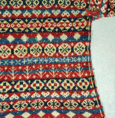 Picture 1. Fair Isle patterned sweater
        (Image courtesy of Shetland Museum
        & Archives)